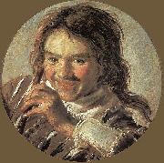 Frans Hals Boy holding a Flute oil painting on canvas